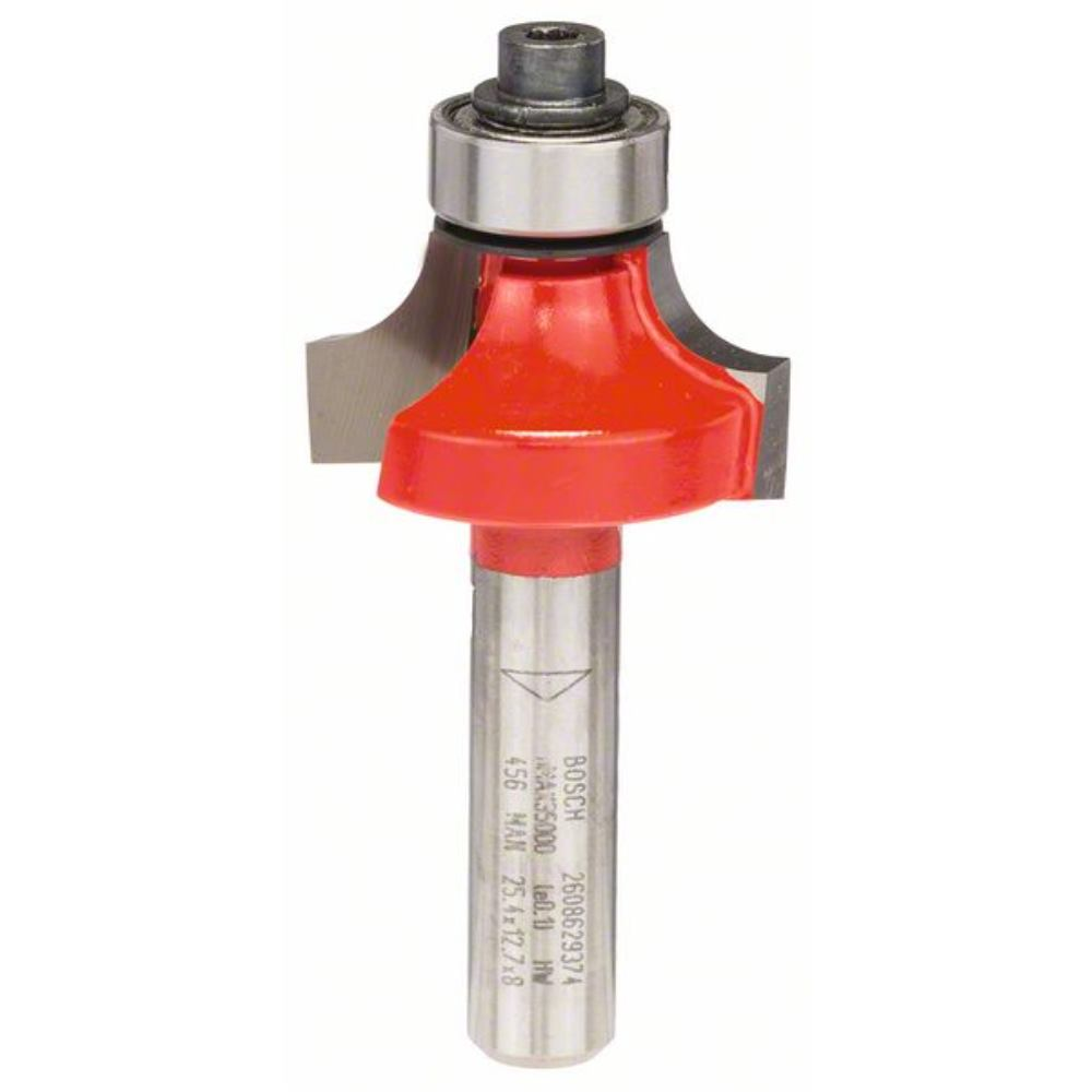 Fresa para redondear Expert for Wood, 8&amp;nbsp;mm, D 25,4&amp;nbsp;mm, R1 6,35&amp;nbsp;mm, L 12,7&amp;nbsp;mm, G 55&amp;nbsp;mm