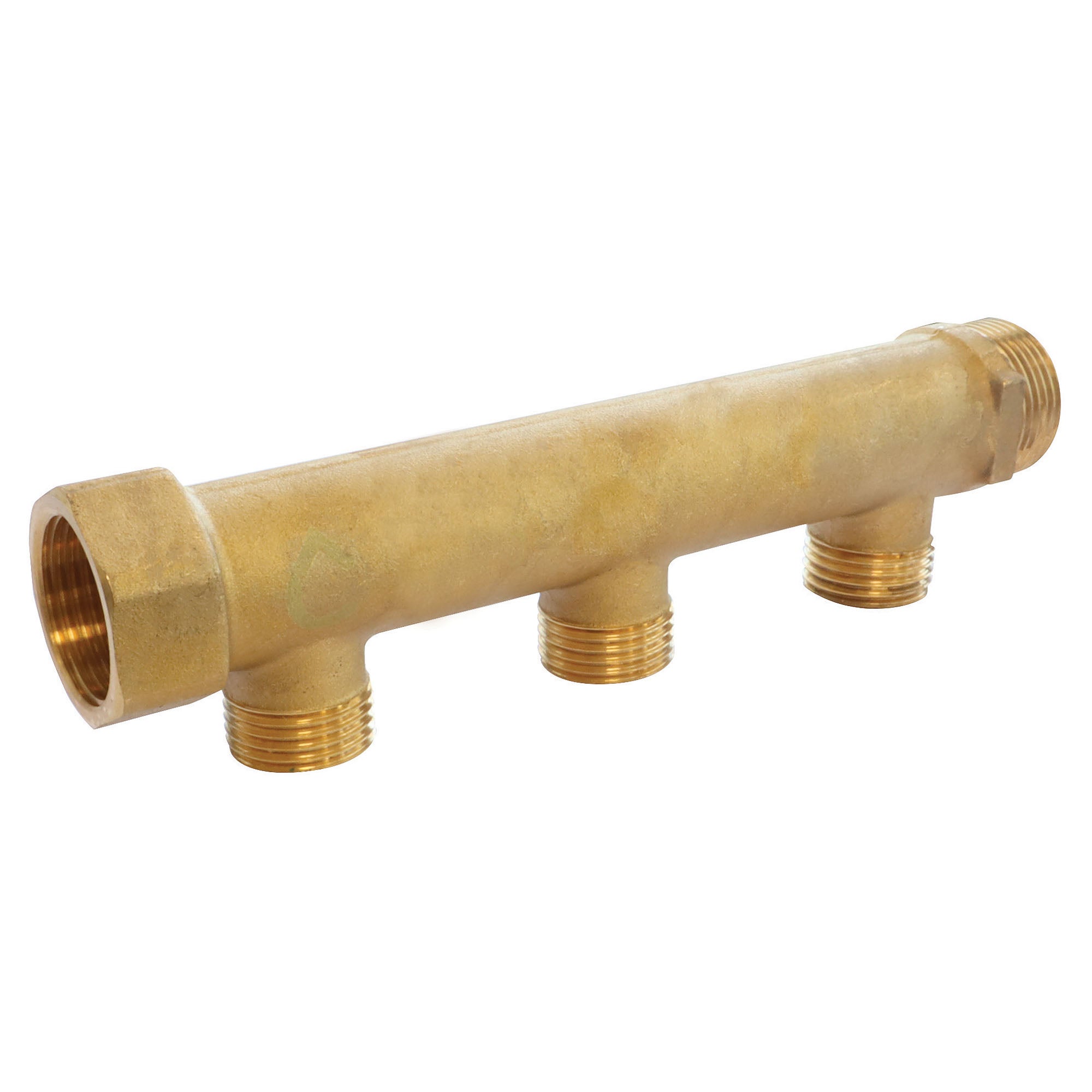 Collecteur laiton Mâle 15/21 - Entrée Femelle 20/27- Sortie Mâle 20/27 - 3 départs - 2