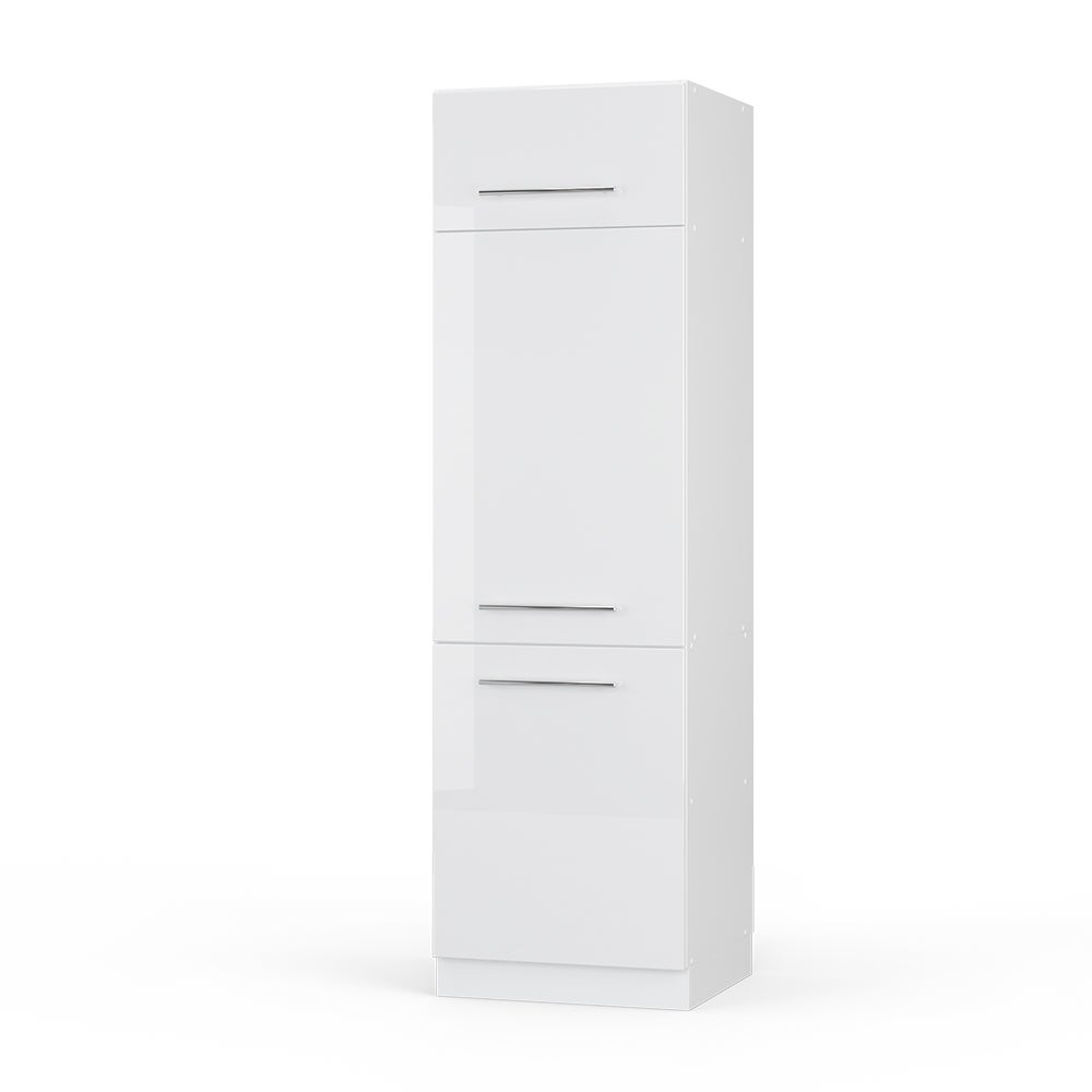 Vicco Szafka na lodówkę Fame-Line, Biały wysoki połysk, 60 cm