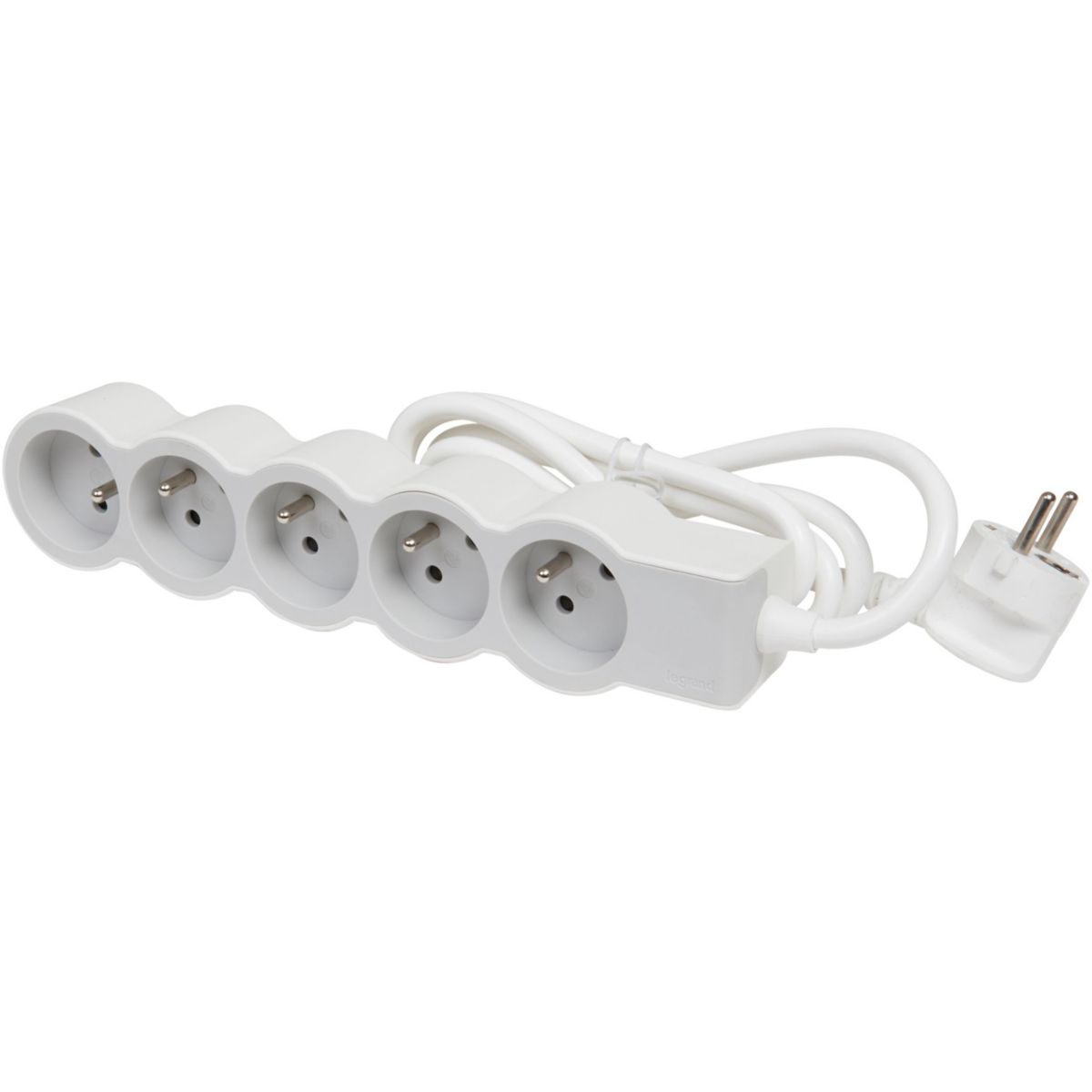 Multiprise LEGRAND FB 5X2P+T STANDARD 1.5M BLANC-GRIS - 3