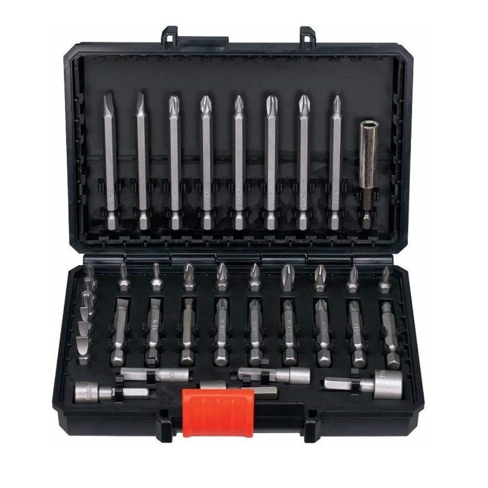 Jeu d'embouts à enfoncer BLACK et DECKER avec clés à douille adaptateur - 38 pcs - A7202-XJ - 7