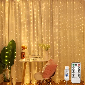 Tenda Luminosa LED 3x3m 300 LED RGB – Smart APP E Telecomando – Sincronizzazione Musica – USB – Interno/Esterno