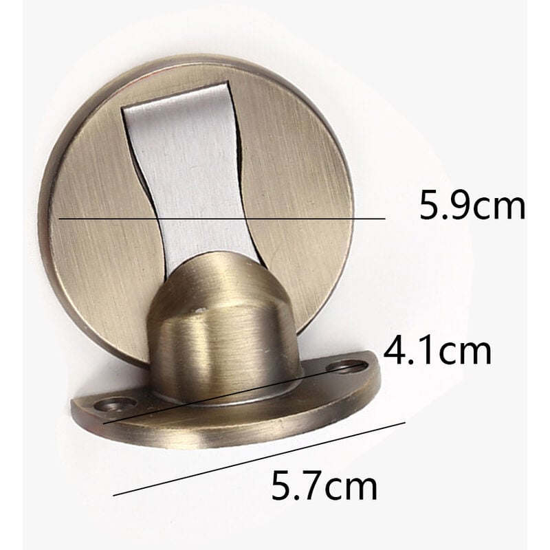 Butée de porte magnétique invisible en acier inoxydable, support de porte magnétique pour sol en acier inoxydable - 2