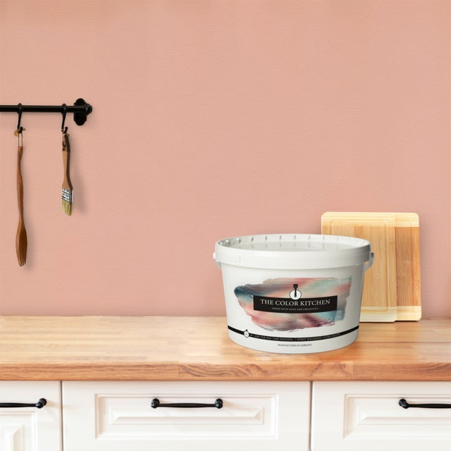 The Color Kitchen Pittura murale rosa opaca Lucky Litchi Esclusiva dispersione ad alta intensità da 5 litri per interni