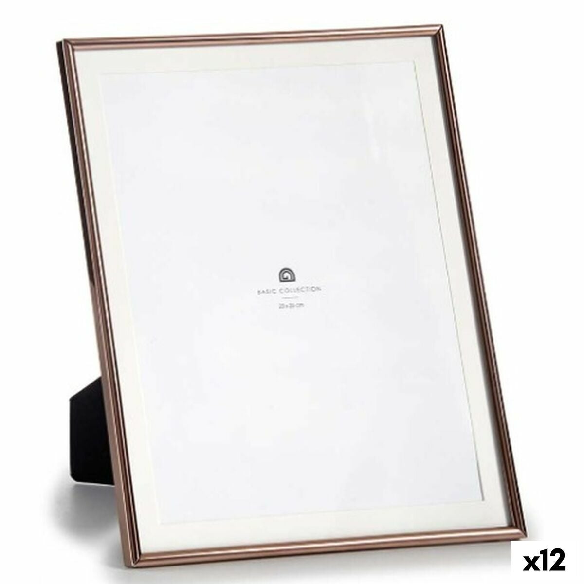 Cadre photo Cuivre Verre Acier 23 x 28 x 15 cm (12 Unités) | Leroy Merlin