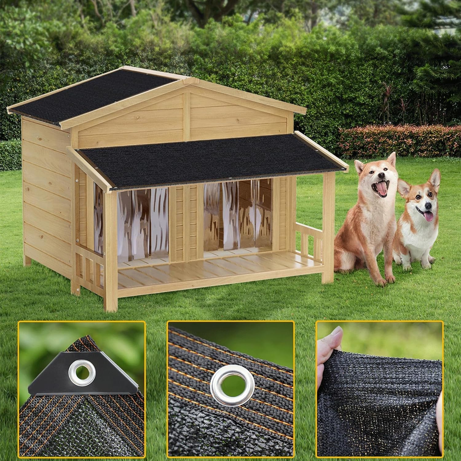 Filet pare-soleil, toile d'ombrage pour potager 4 m x 6 m, anti-ultraviolet, adapté aux serres/jardins/pavillons - 3