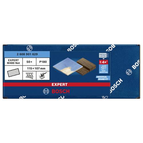Papier ścierny Bosch EXPERT M480 o ziarnistości 180 system mocowania na rzep - 3