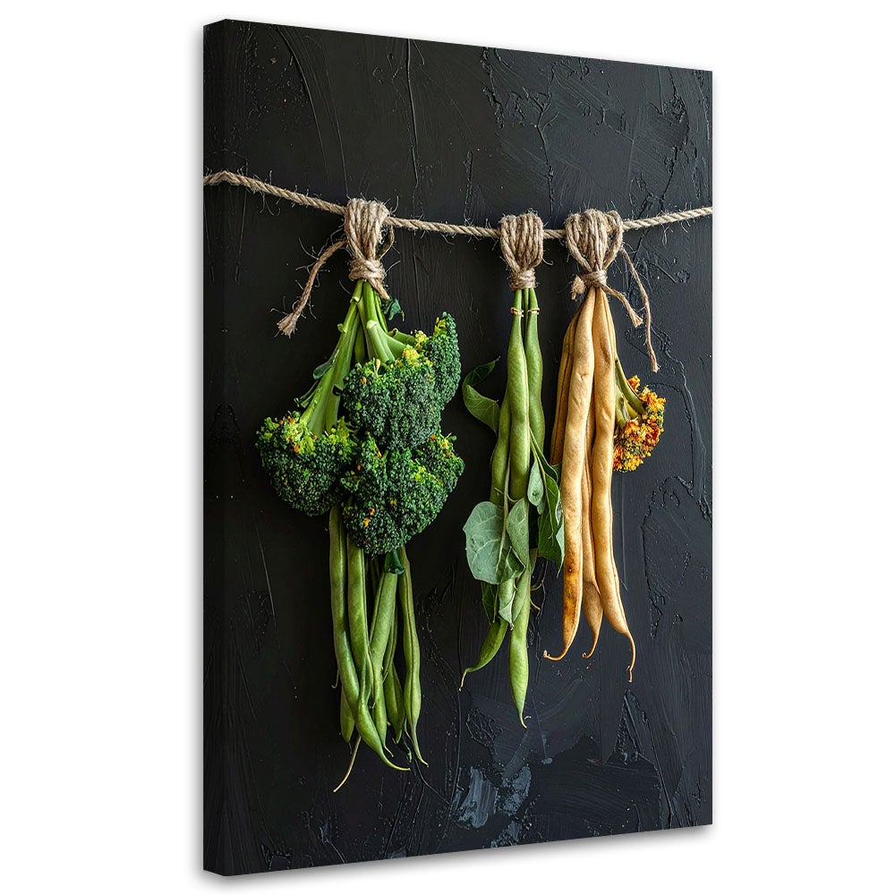 Obraz do kuchni restauracji baru jadalni, Brokuł i Fasola 40x60