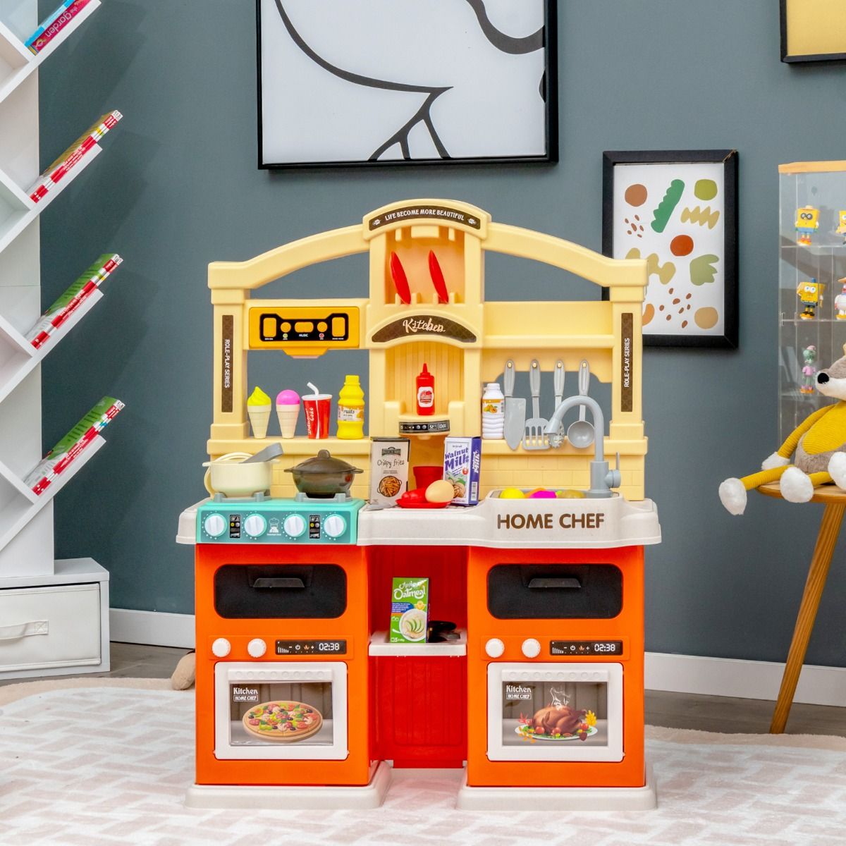 Juego de Cocina de 42 Piezas para Niños de 3+ Años con Efectos de ...