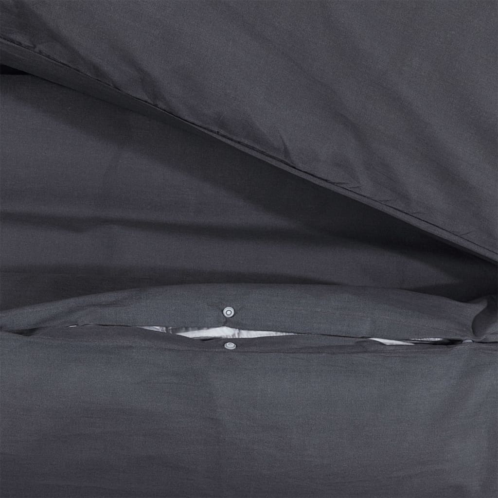 Ensemble de housse de couette Noir 200x220 Coton - 4