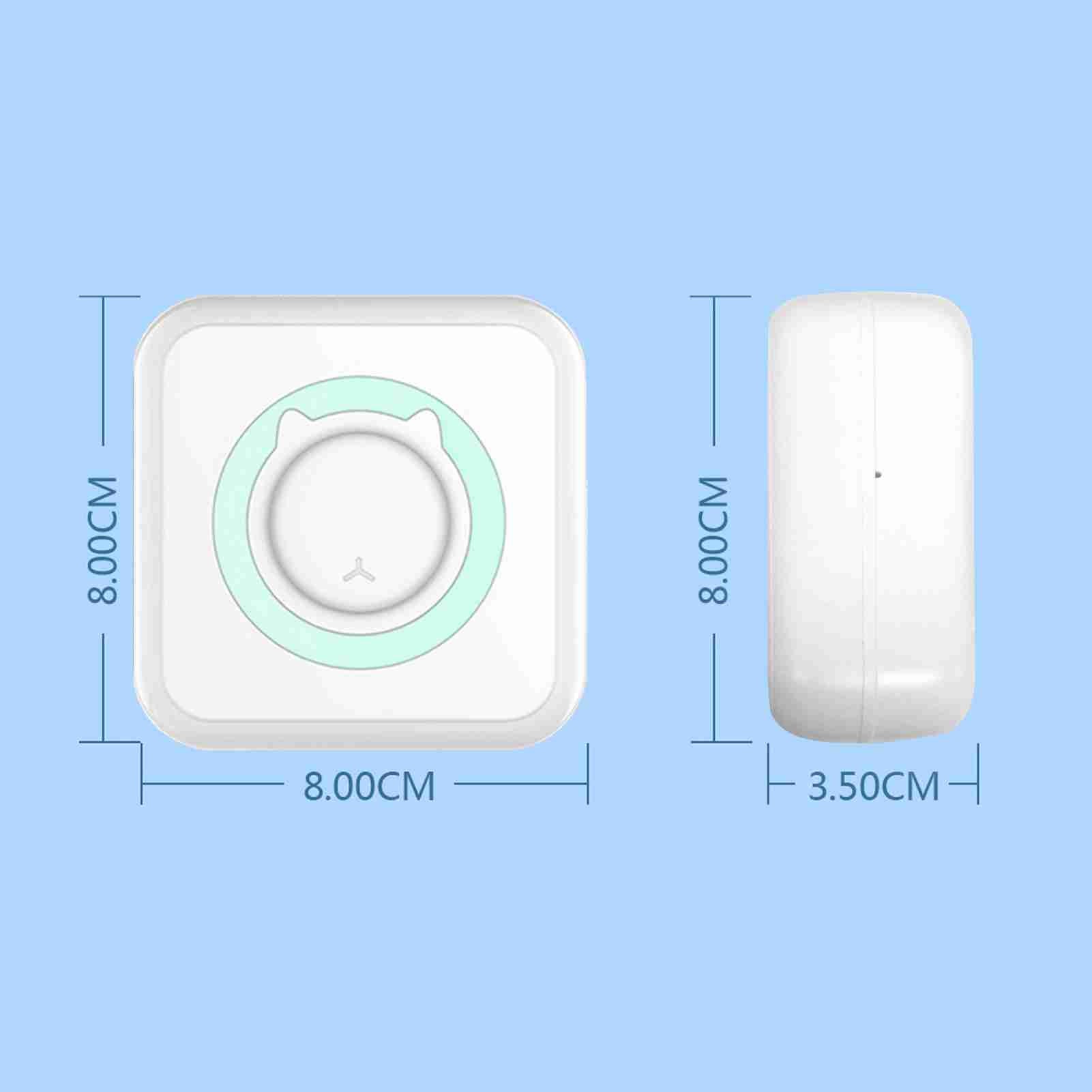 Stampante fotografica all-in-one, mini stampante portatile istantanea wireless, multifunzione, supporta la connessione Bluetooth 57 mm - 8