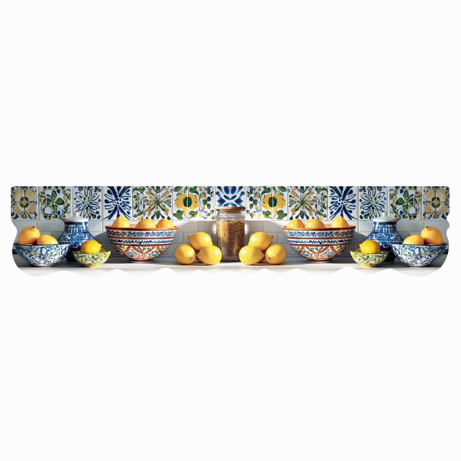 Dywan Kuchenny 50x240 cm Antypoślizgowa 100% Made in Italy Cyfrowy Wydruk Ukształtowany Le Forme Cytryny