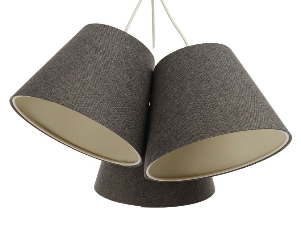 Lampa wisząca ENTURO TRIO szara