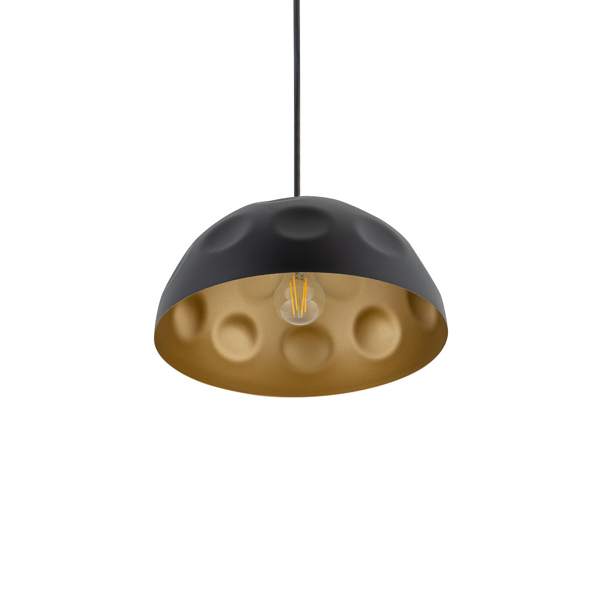 Lampa wisząca Hemisphere czarno-złota 1xE27x25W wym: 125 x 33 x 33 cm metal Nowodvorski Lighting
