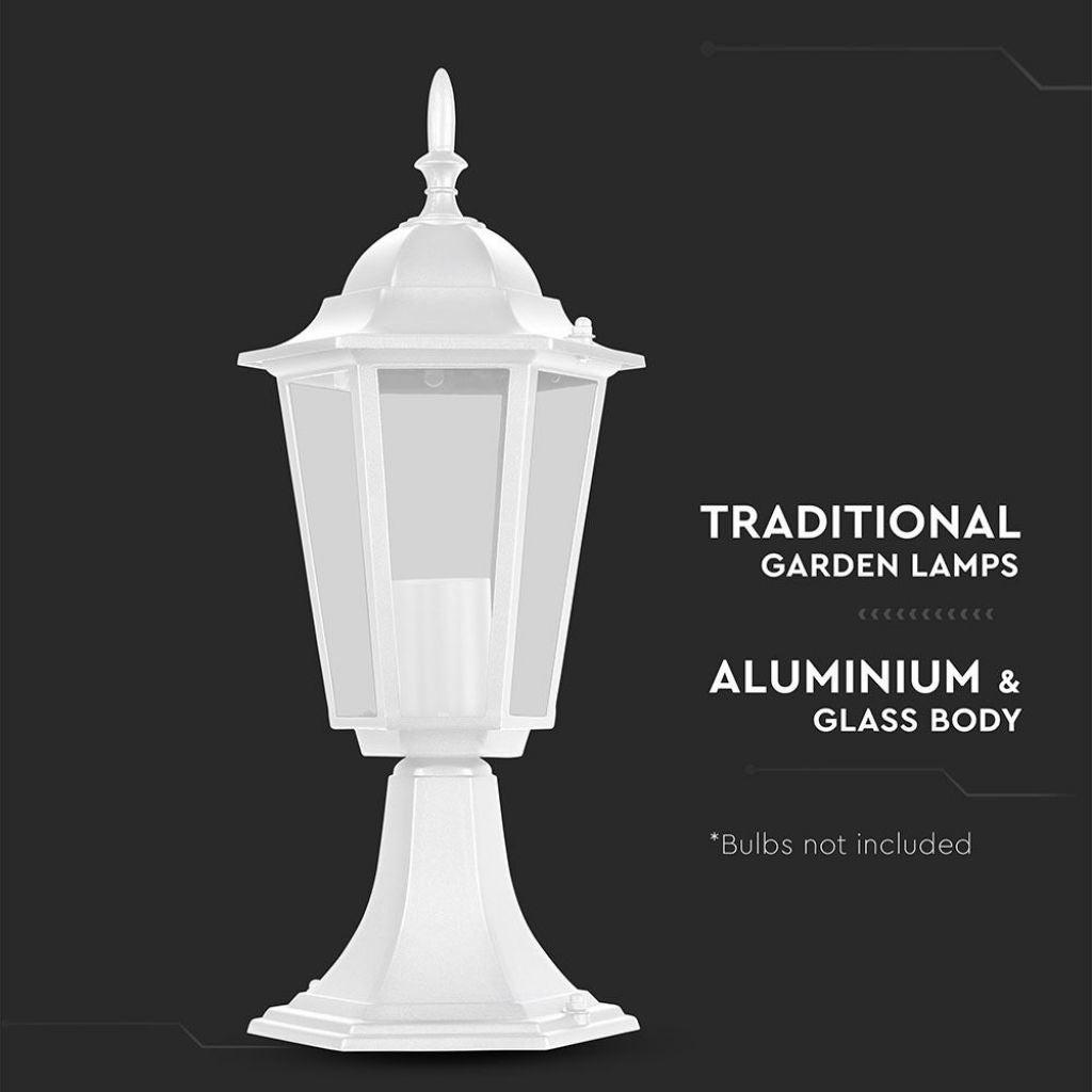 Lampada LED da Terra a Lanterna con Portalampada E27 (Max 60W) Colore Bianco l: 403mm IP44 - 4