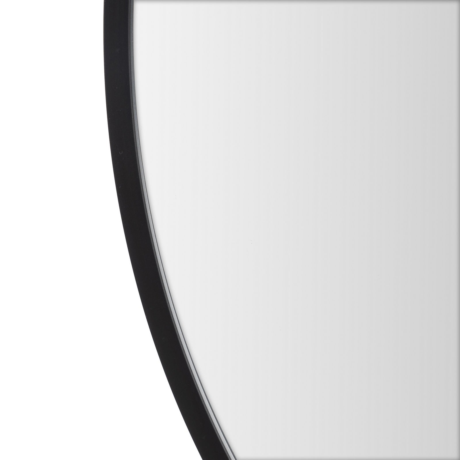 Espejo de pared redondo con marco de aluminio negro de 60 cm LOLAhome - 4