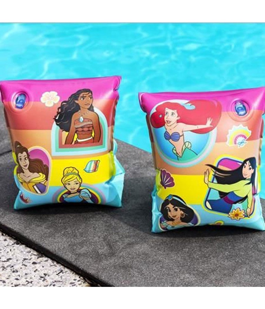 Braccioli Per Il Mare Da Principessa Per Bambine Spiaggia Piscina Nuot 23x15 Cm