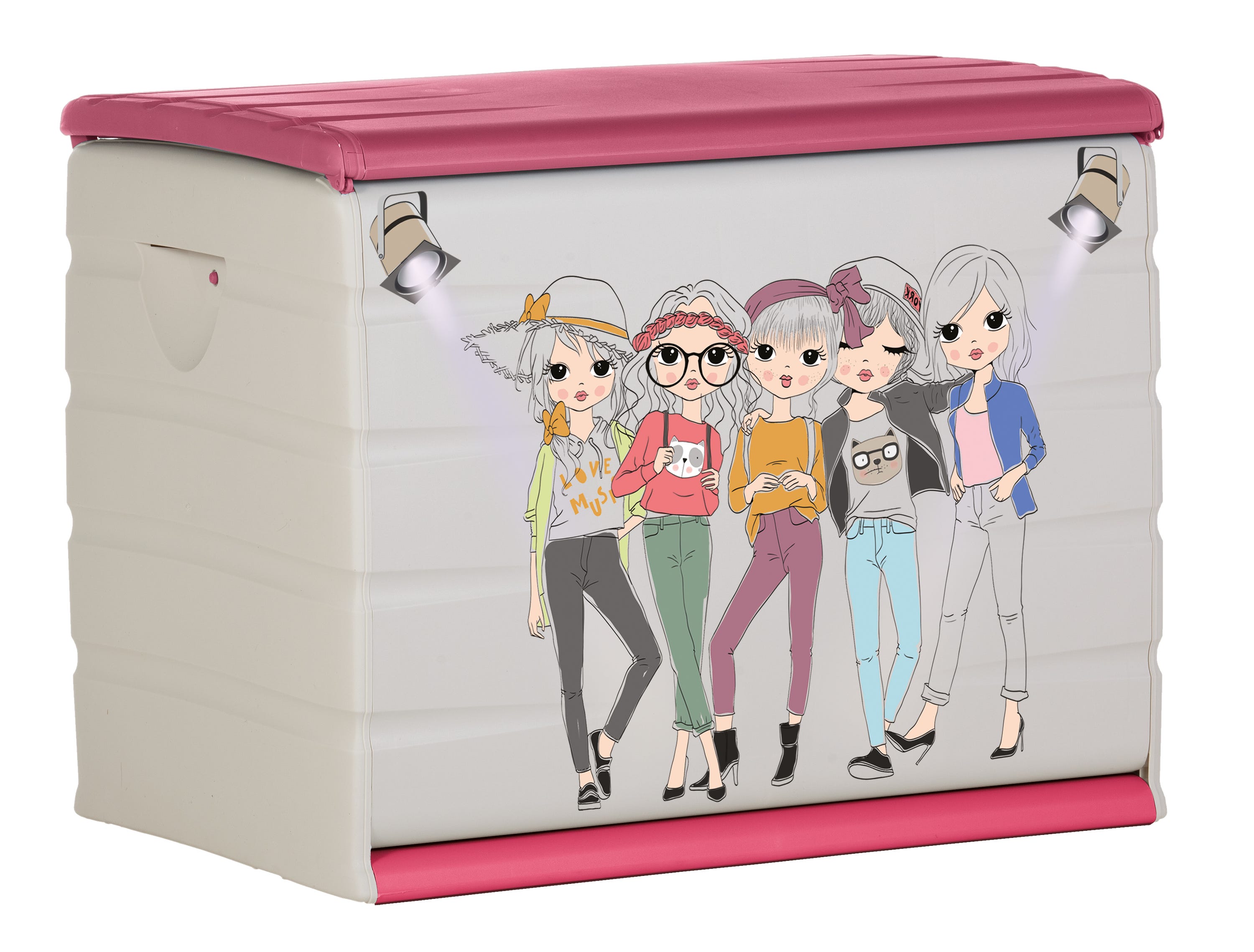 Skrzynia z żywicy Teen o wymiarach 61x80x53 cm i pojemności 260L