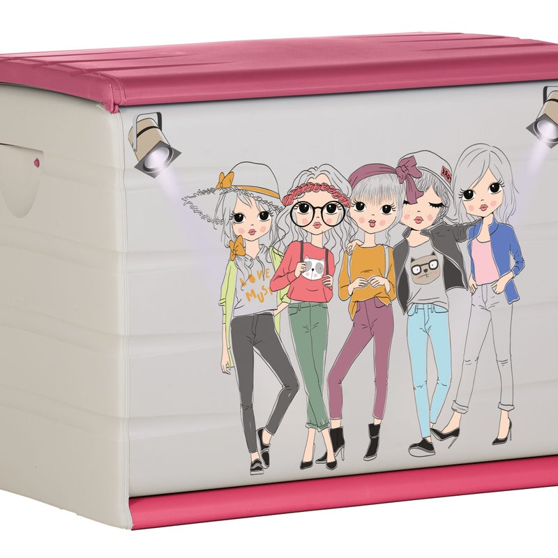 Skrzynia z żywicy Teen o wymiarach 61x80x53 cm i pojemności 260L