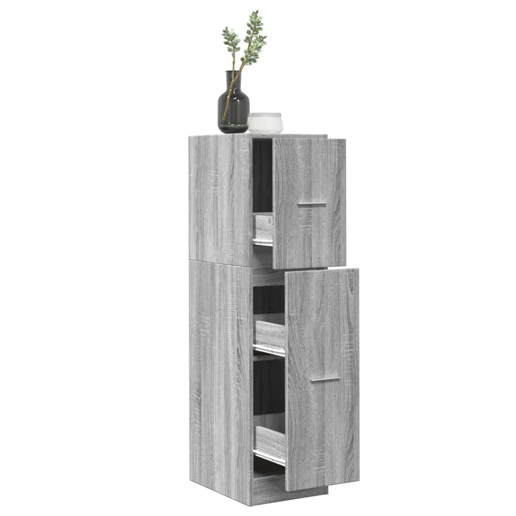VidaXL Armoire D'Apothicaire Blanc 40x41x144,5 Cm - Meuble à Tiroirs Bois D'Ingénierie