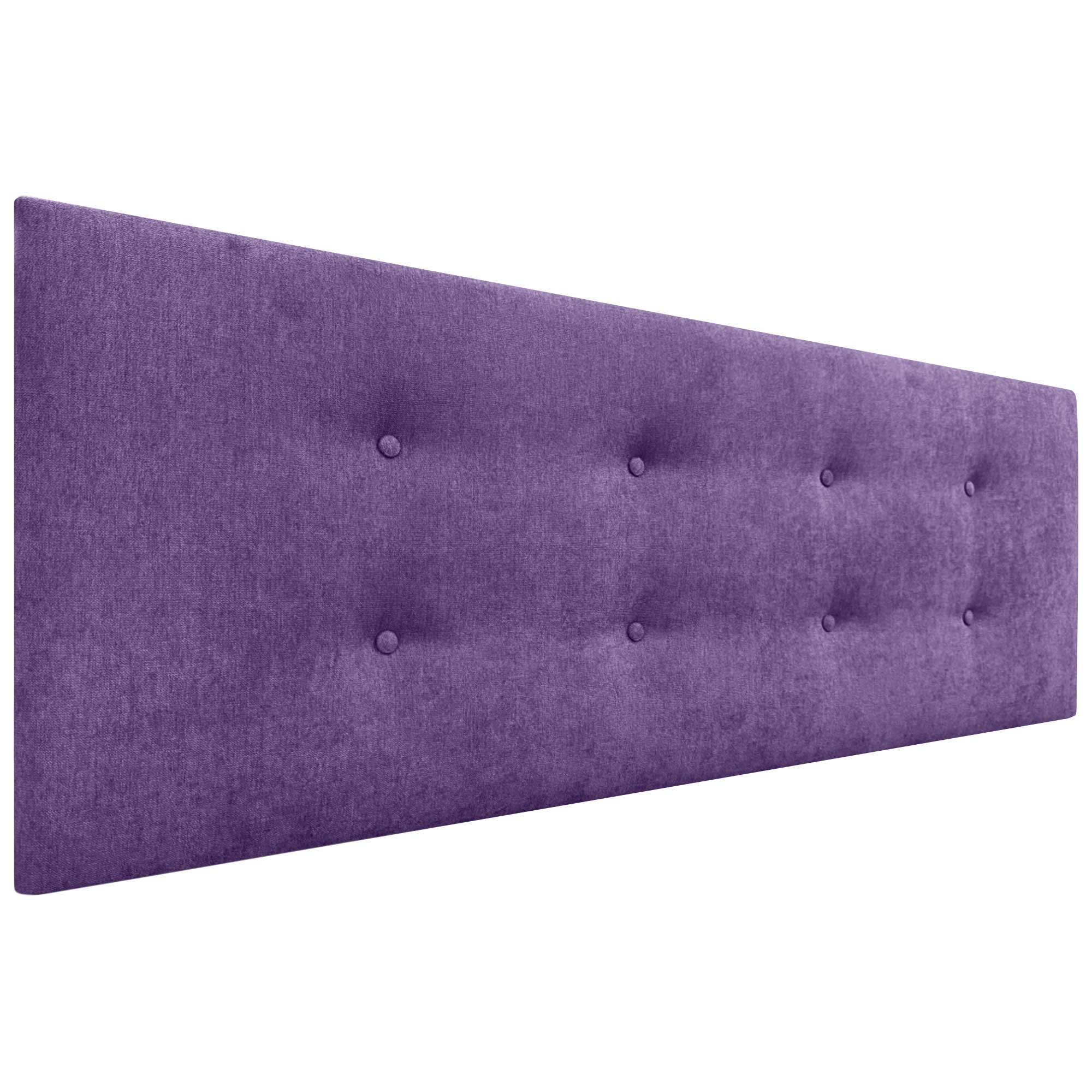 Dhome cabecero de tela aqualine pro con 2 hileras de botones cabezal tapizado cama lujo (lila, 135cm)