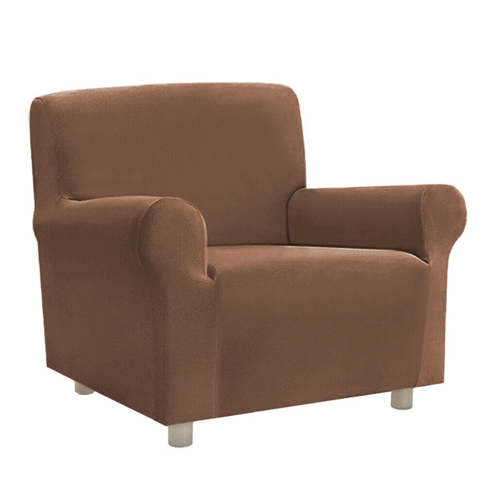 Copripoltrona Reversibile Marrone per Poltrona Relax 1 Posto Elegante Copripoltrona Reversibile Marrone per Poltrona Relax 1 Posto Elegante