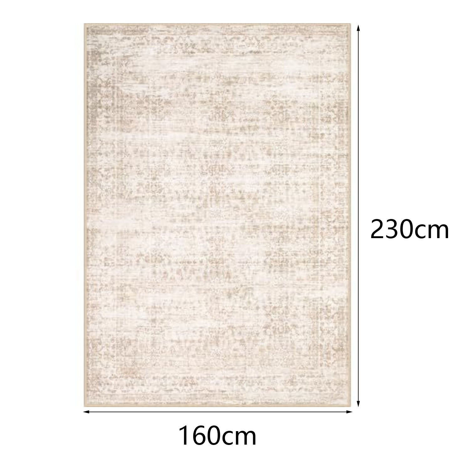 ZAEWRY Tapis bohème, tapis de chambre et de salle à manger, tapis de sol lavable, tapis antidérapant pour salon (160 * 230 cm) - 2