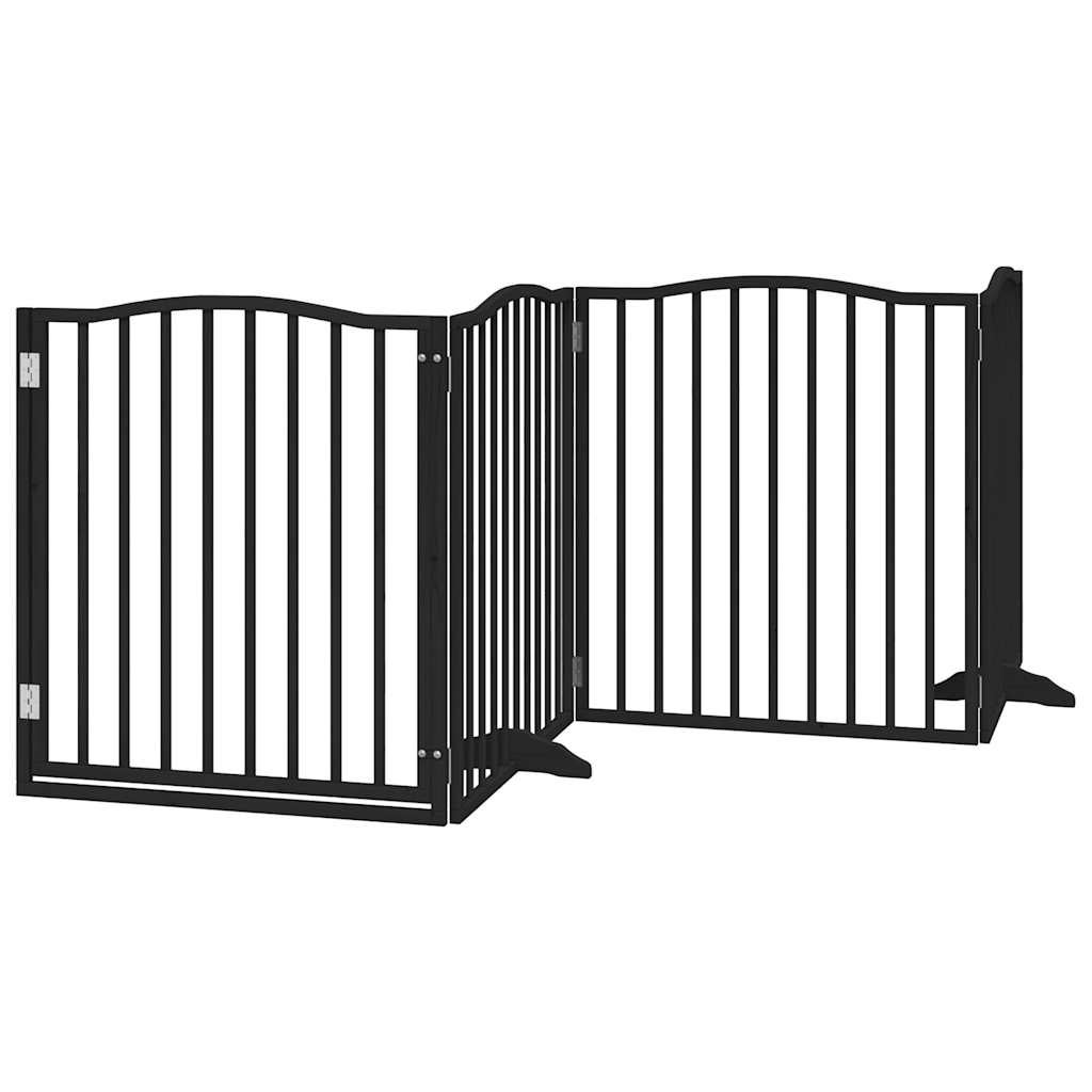 PawHut Cancelletto per Cani con Fissaggio a Pressione, Estensibile da 74-80cm con Chiusura Automatica, Nero | Italy