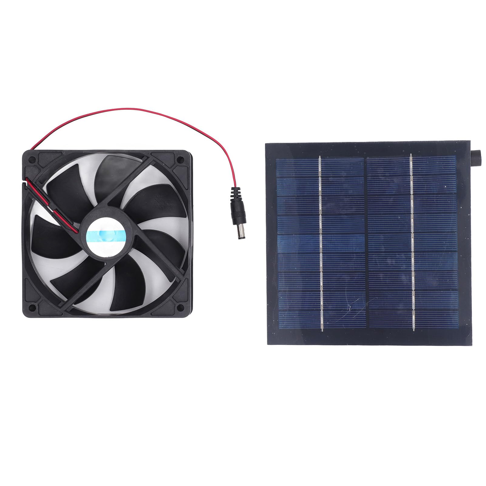 Kit Ventilateur Panneau Solaire 20W Résistant Intempéries - Ventilation Poulailler Serre Animaux