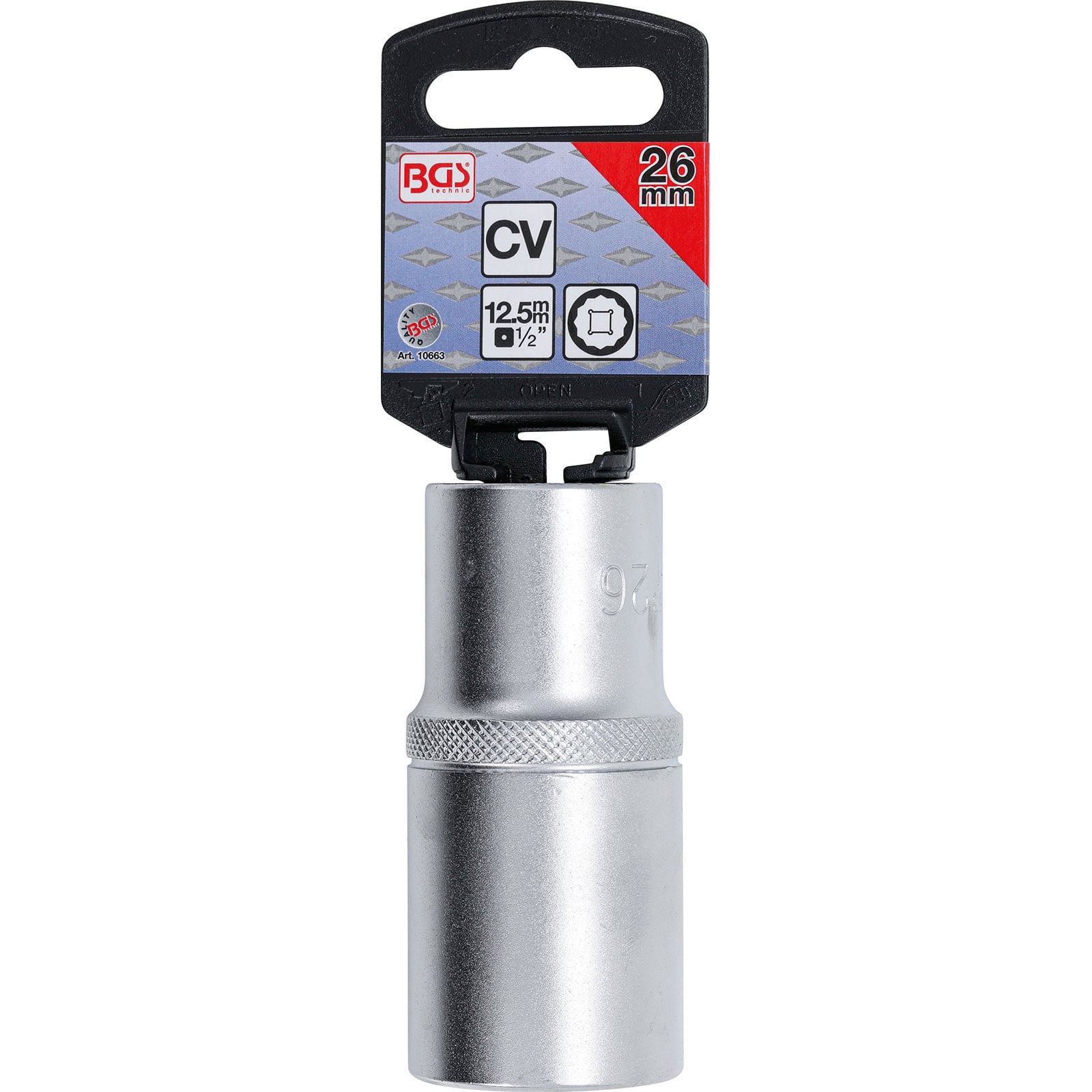 Douille à douze pans, longue | 12,5&nbsp;mm (1/2