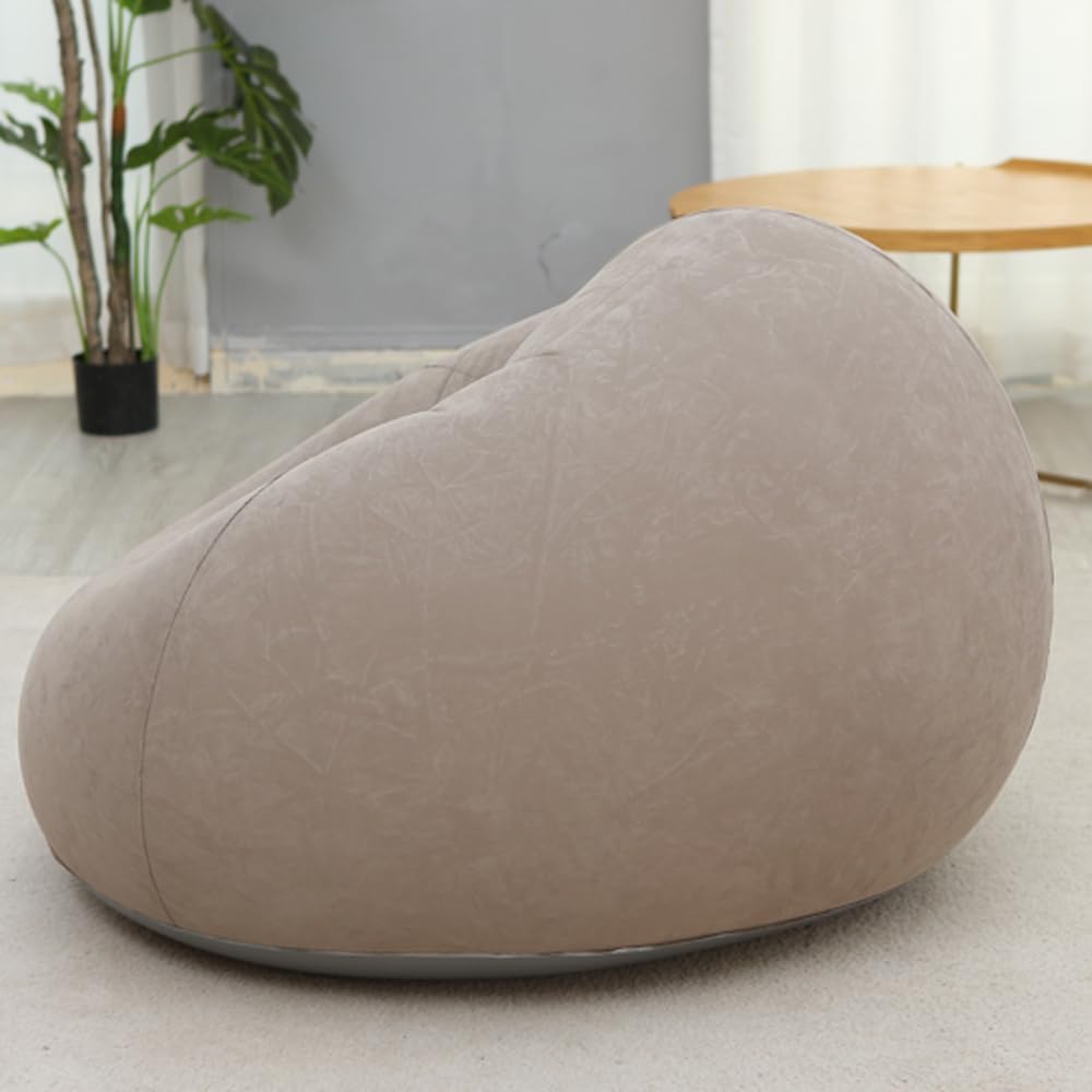 Fauteuil gonflable confortable, matériau plastique lavable à la main, utilisation polyvalente, design pliable portable, 105 x 105 x 60 cm - 4