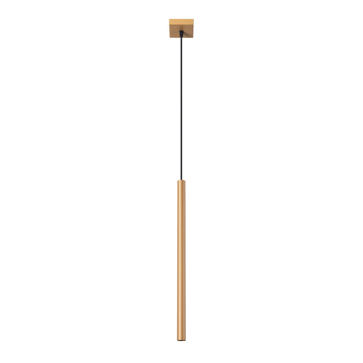 Lampa wisząca Pastelo złota 1xG9x8W tuba wym: 115 x 8 x 8 cm metal Sollux Lighting