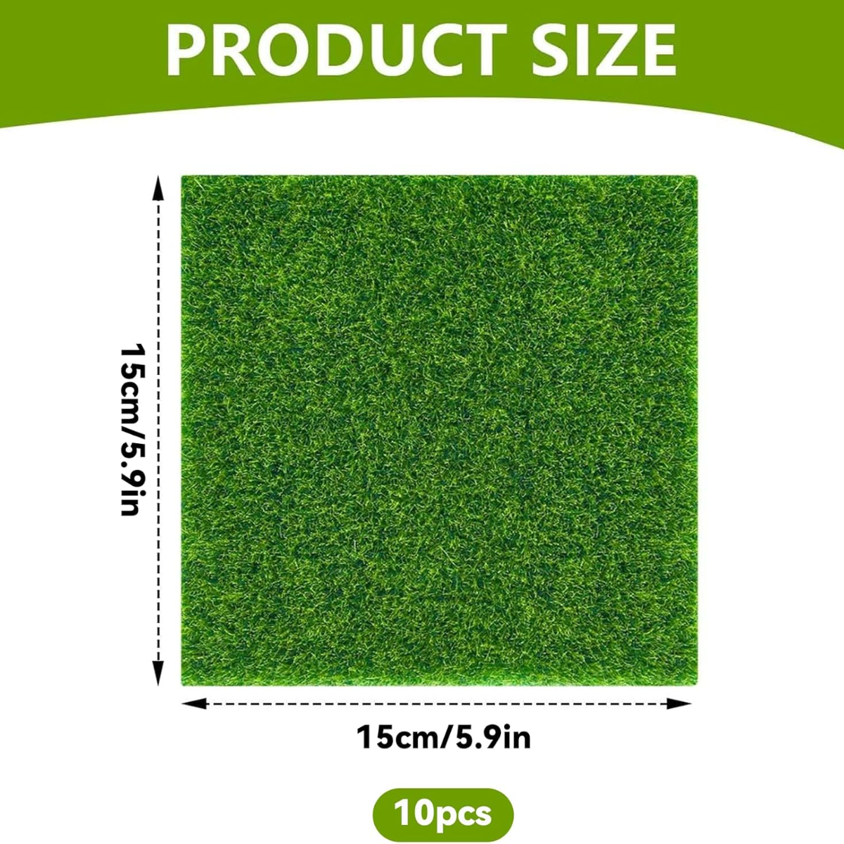 Tapis Pelouse Synthetique Exterieur 15Cm Faux Gazon Exterieur Fausse Pelouse Ideale Pour Decor DIY Micro Paysage Et Maison - 9