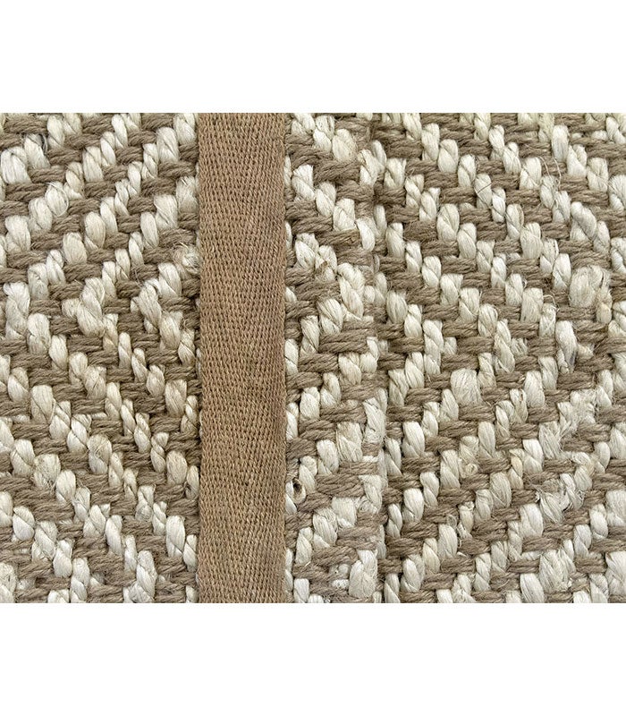 HAMID - Pack de 2 tapetes de cabeceira 110x60cm - Juta Alcazar Branco - 7
