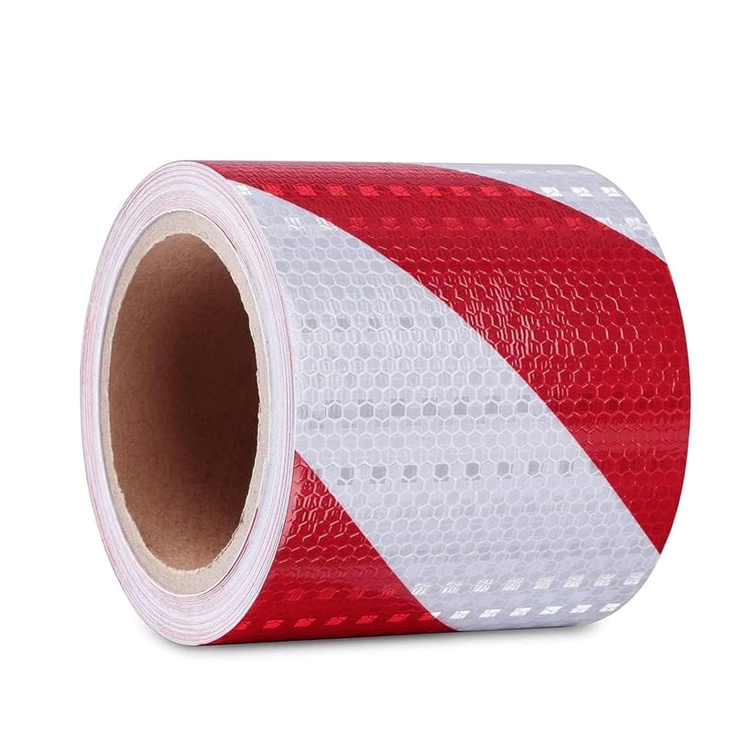 1 sztuka samoprzylepnej taśmy odblaskowej, taśma ostrzegawcza czerwono-biała, taśma ostrzegawcza, 25 metrów x 10 cm