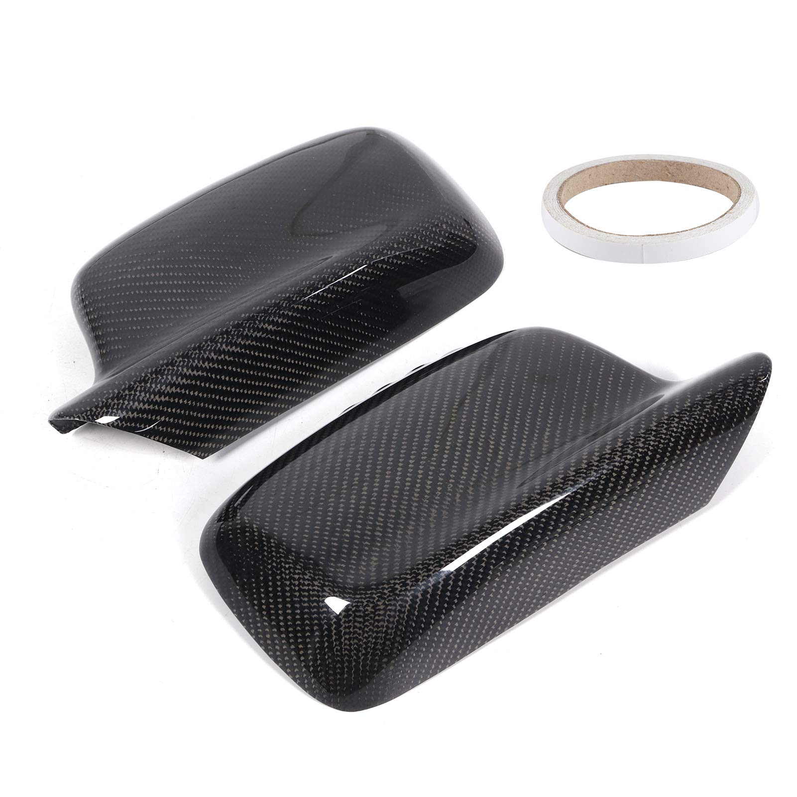 Coppia di copri specchietti retrovisori AddOn in fibra di carbonio, adatti per Serie 7 Serie 3 E65 E66 E67 E46 - 6