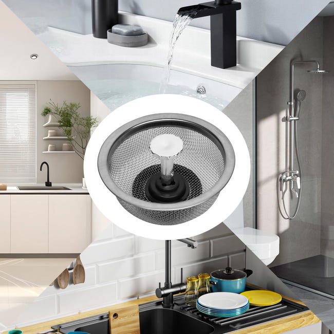 3 PCS Bouchon Evier Cuisine Filtre Evier Cuisine Bouchon De Lavabo De Salle De Bain En Acier Inoxydable Bouchon Evier Universel 84mm 95472497 3 PCS Bouchon Evier Cuisine Filtre Evier Cuisine Bouchon De Lavabo De Salle De Bain En Acier Inoxydable Bouchon Evier Universel 84mm 95472497