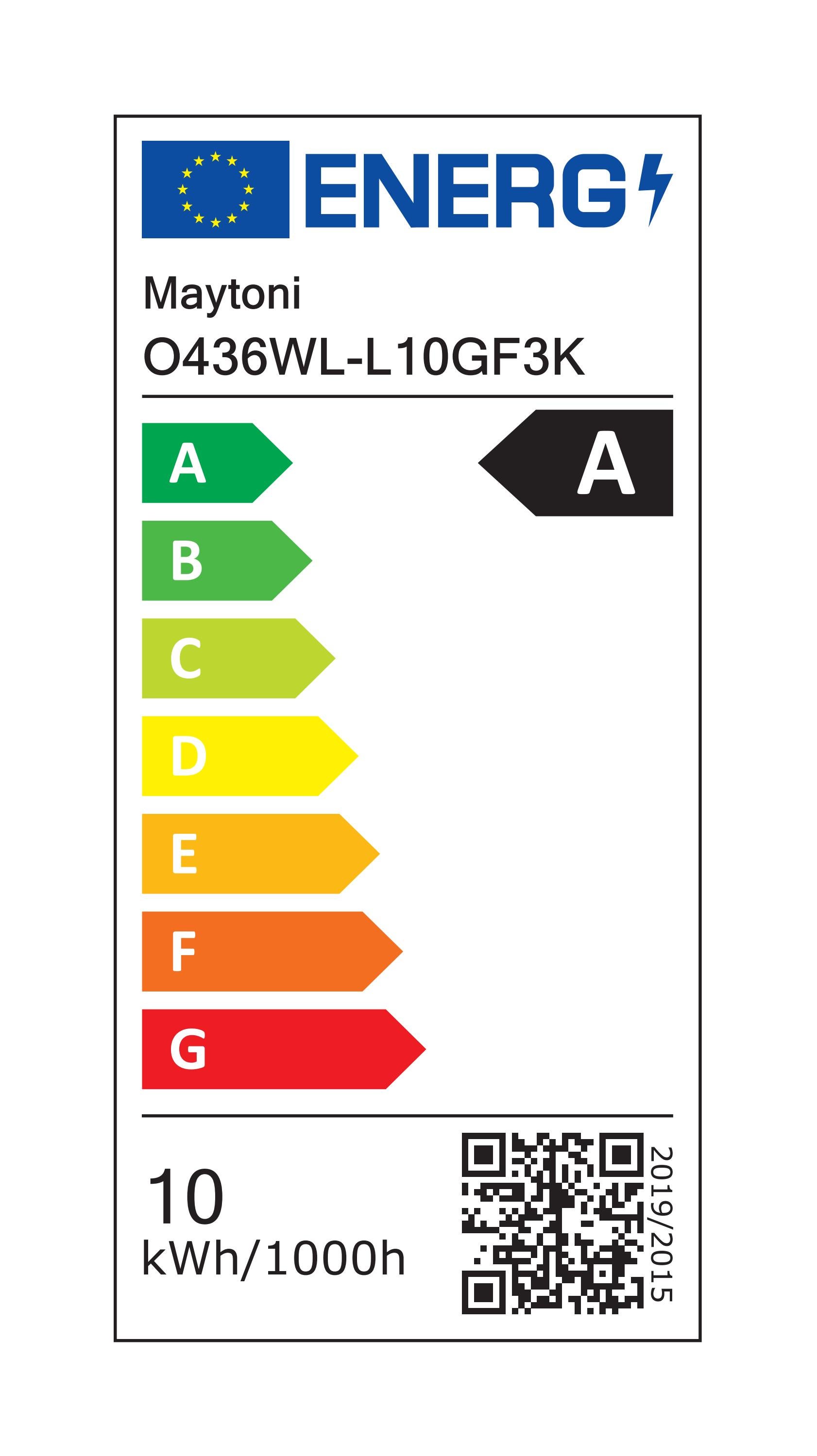 Brick Lampada da Parete a LED Metallo Grafite 1100 LM 3000K Maytoni - 10