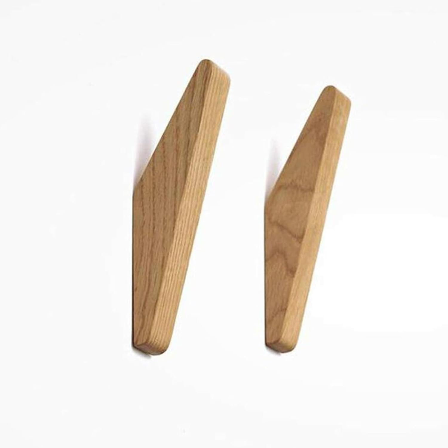 Ensemble de patères en bois rétro, patères en bois, charge 5 kg, patères murales, patères multi-usages, crochets à clés (ensemble de 6) - 4