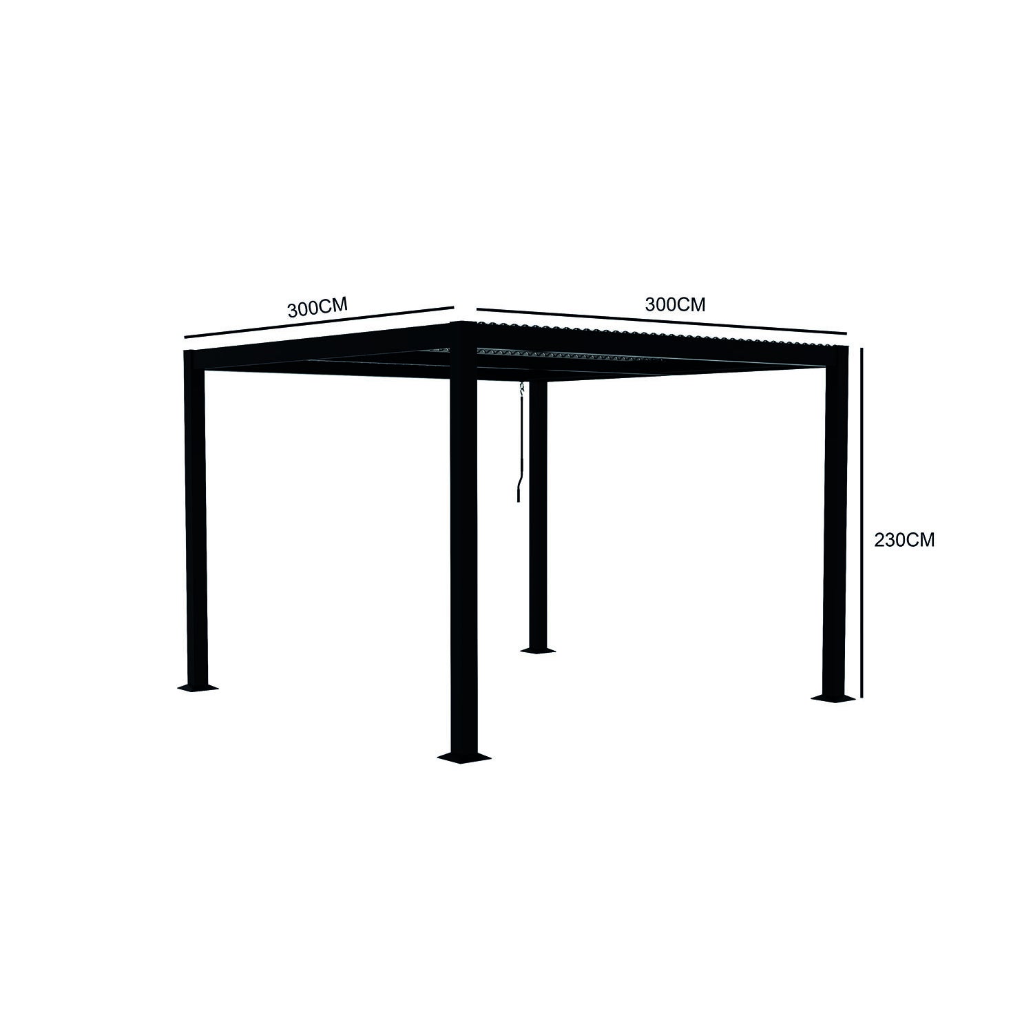 MILOS Pergola bioclimatica 3x3 m - 9