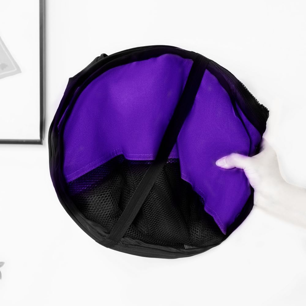 (Roxo, M) Cercadinho portátil dobrável para animais de estimação, gaiola para gatos, para ambientes internos e externos, barraca para animais de - 4
