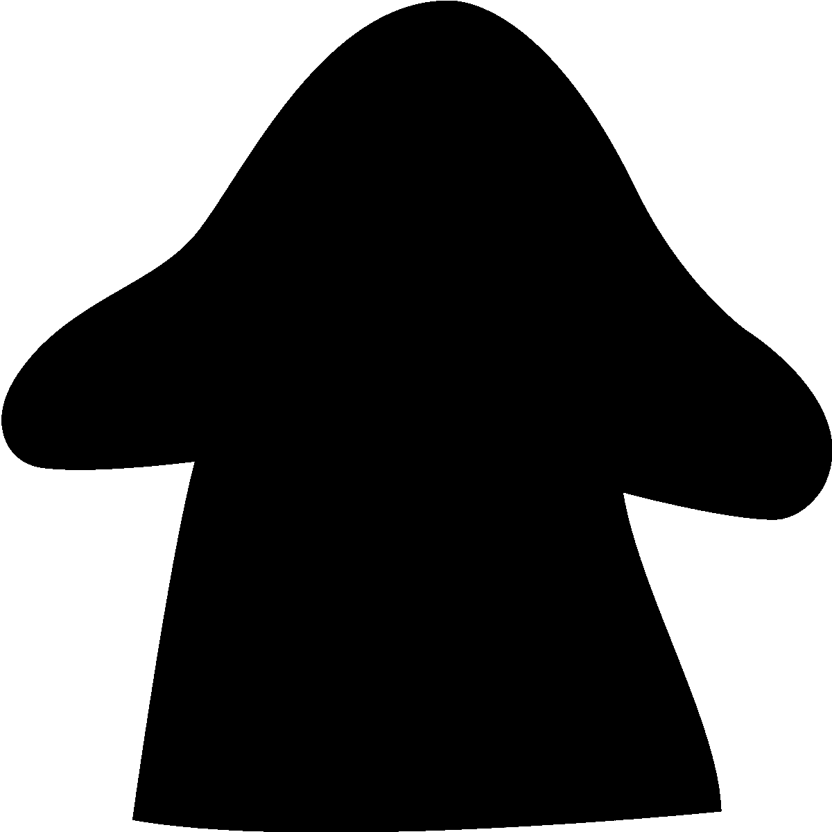 Adesivo Ombra di fungo - Sticker adesivo - adesivi murali - 110x110cm - 2