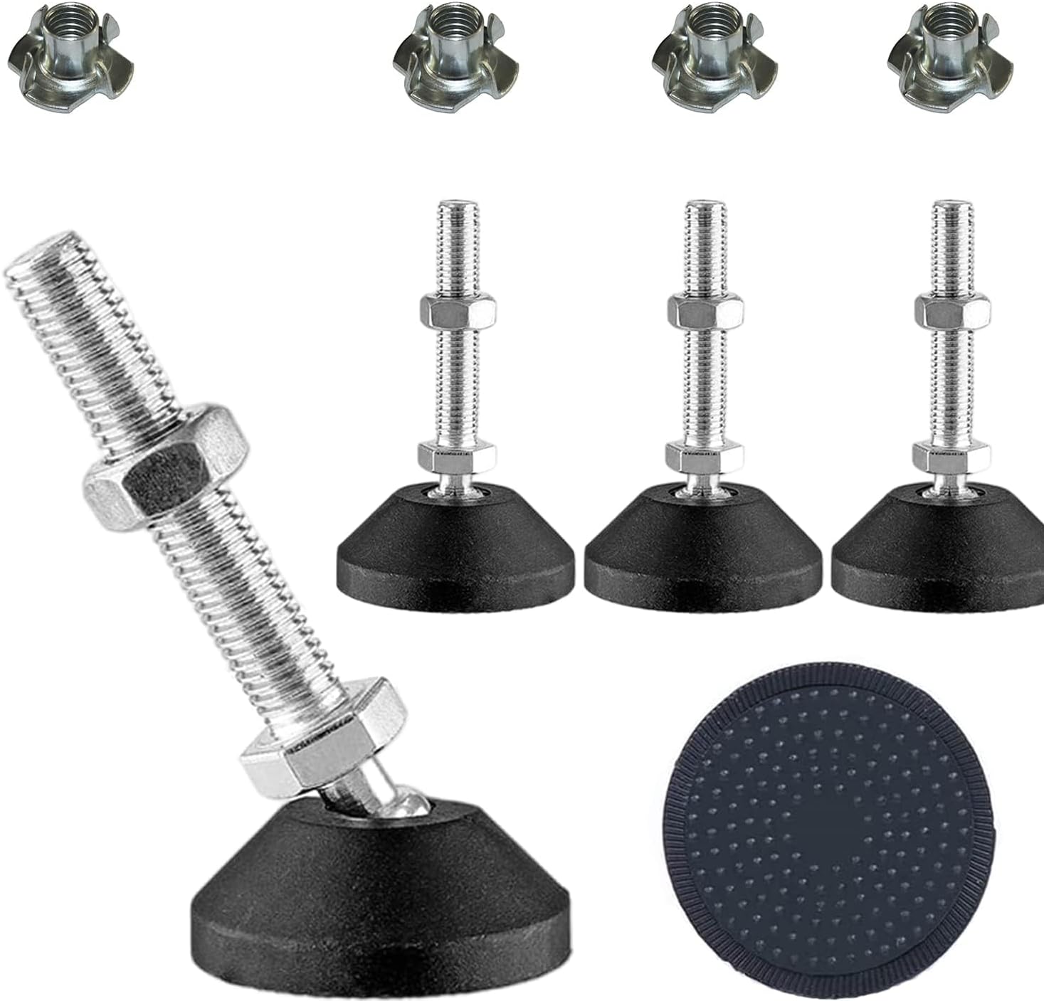 4 Piedini Regolabili Per Mobili M10×50mm - Gambe In Metallo Per Tavoli E Sedie - Foto 10