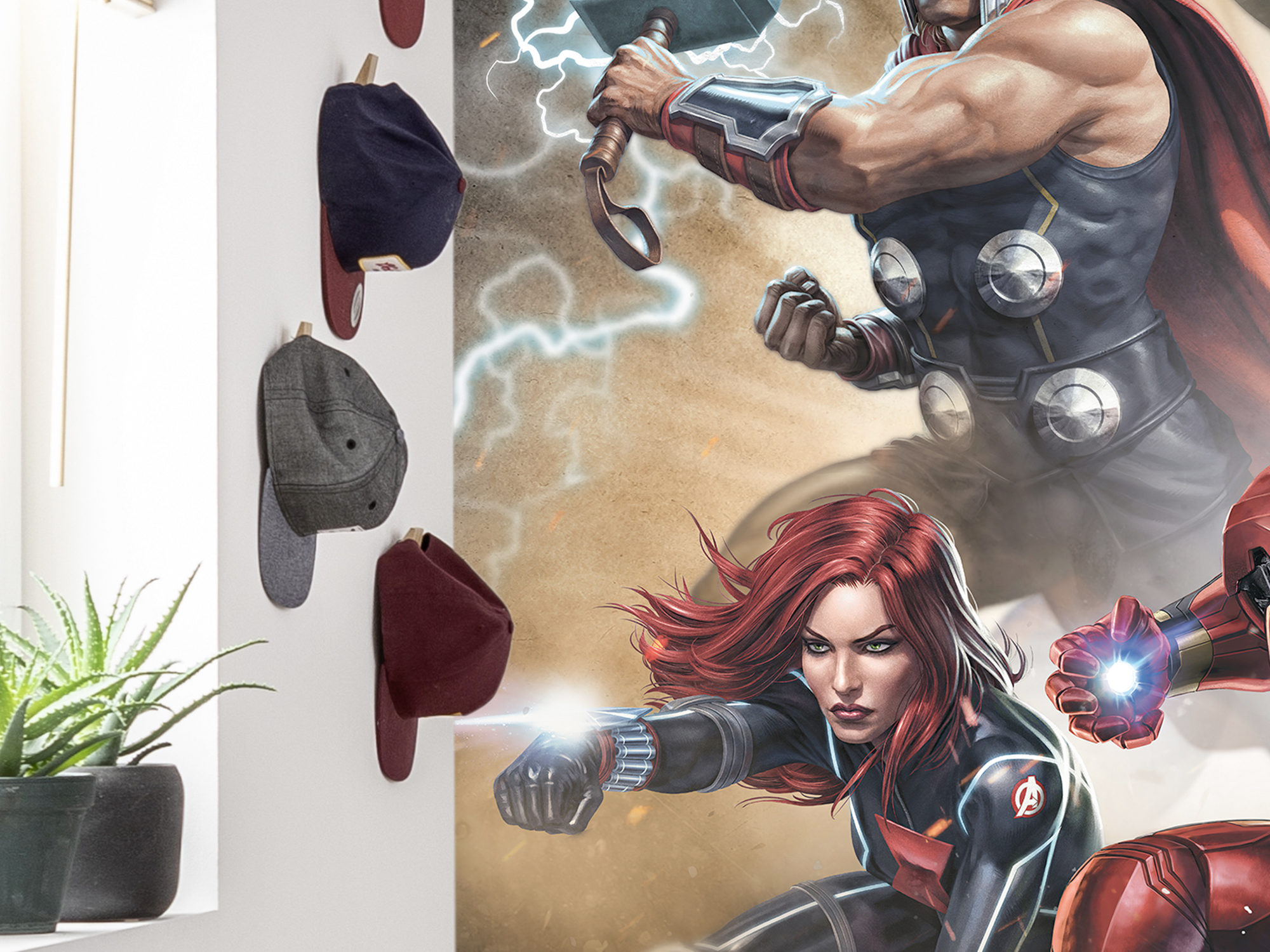 Fotomurale in tessuto non tessuto di Komar - Marvel Avengers Superpower - Dimensione: 200 x 250 cm - 4