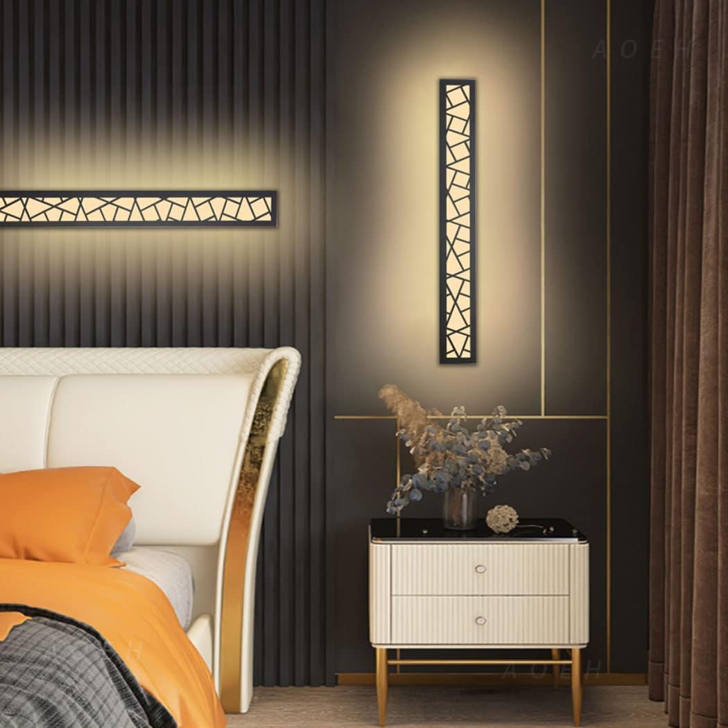 Applique murale d'extérieur LED noire, éclairage de jardin moderne, 20 W, étanche IP65, 3&nbsp;000 K, longueur 60 cm - 7