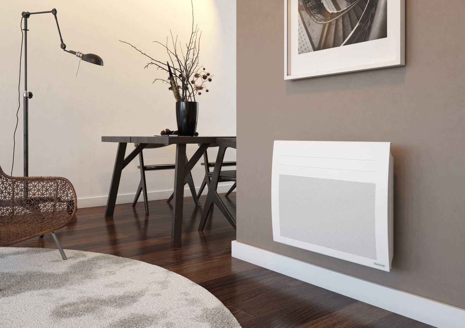 Radiateur rayonnant digital Amadeus 3 vertical blanc 1000W - THERMOR - 443224 - 5