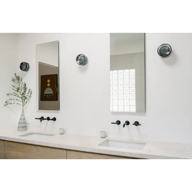Aplique de pared de vidrio, diseño minimalista moderno, ideal para hoteles, pensiones, dormitorios, lámpara de pared decorativa - Blanco - 7
