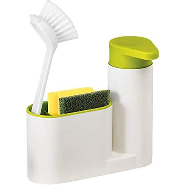 Organizer do płukania kuchni - Organizer kuchenny - Pudełko do przechowywania 2 w 1 - Przechowuje detergent czyszczący, nabłyszczacz, gąbkę i inne prz