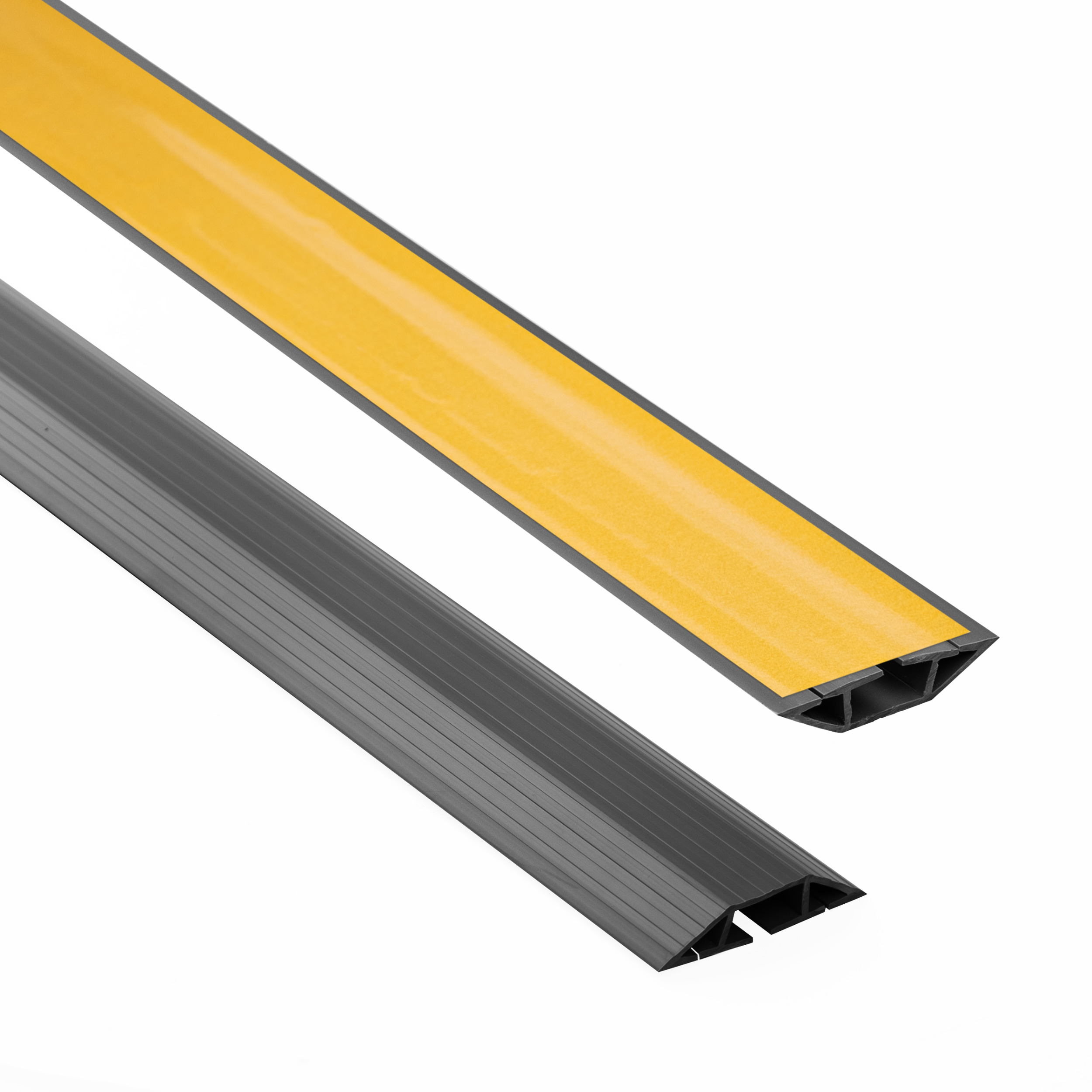 Quest canal para cables pvc [size}, autoadhesiva, trapezoidal, protección de cables,tira enmascarante para cables pkt, gris foncé