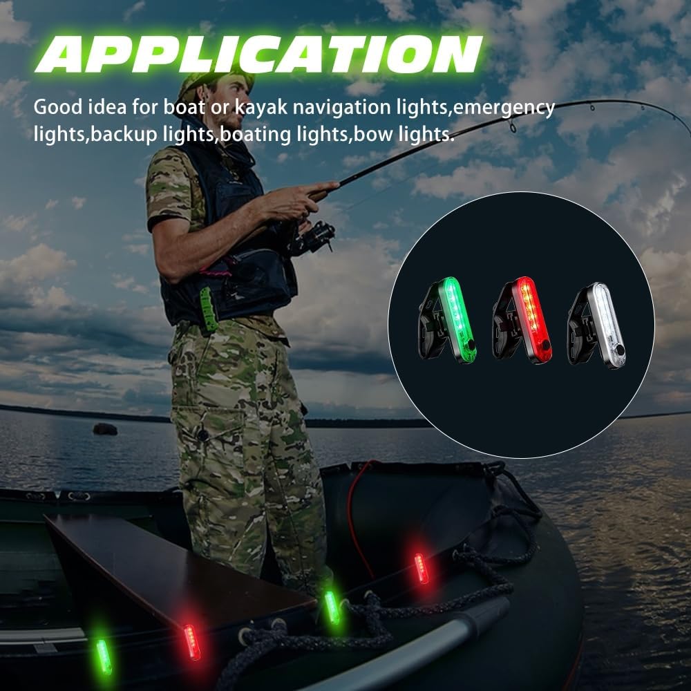 6 feux de navigation marine, feux de signalisation à LED pour la navigation de nuit - 5